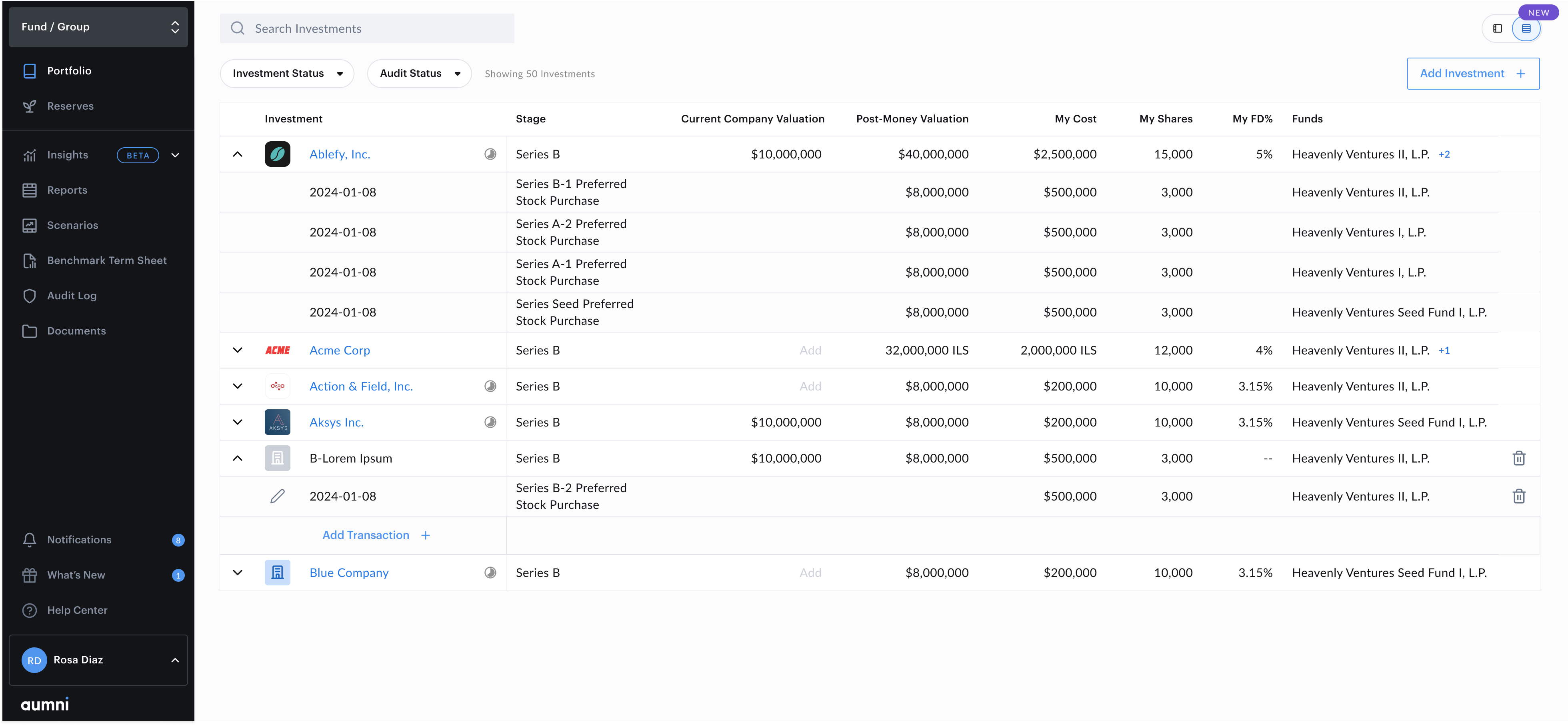 Portfolio View